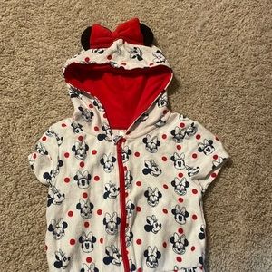 Minnie Mouse romper swim cover up